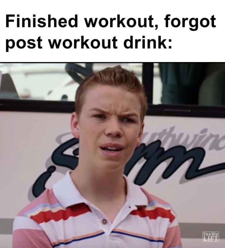 469 - Finished Workout, Forgot Post Workout Drink