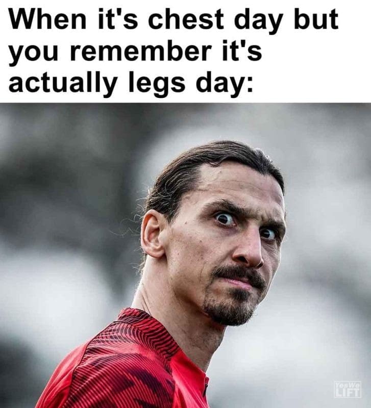 472 - When It's Chest Day But You Remember It's Actually Legs Day
