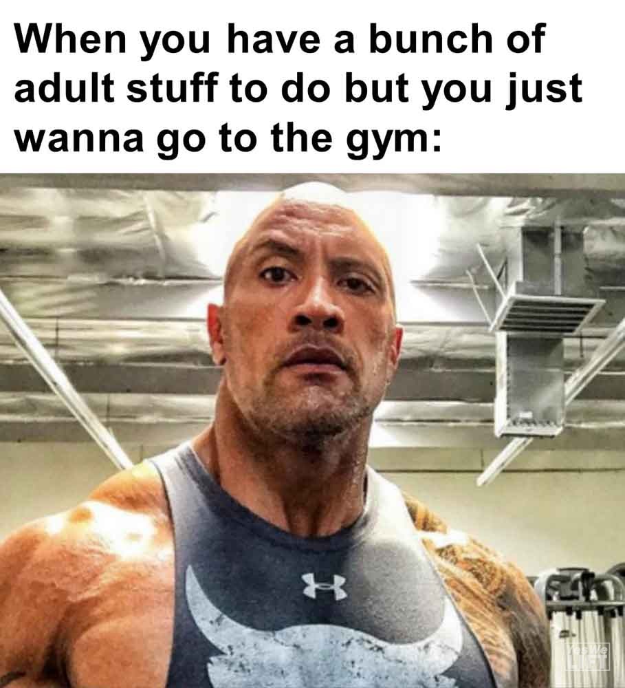 473 - When You Have A Bunch Of Adult Stuff To Do But You Just Wanna Go To The Gym