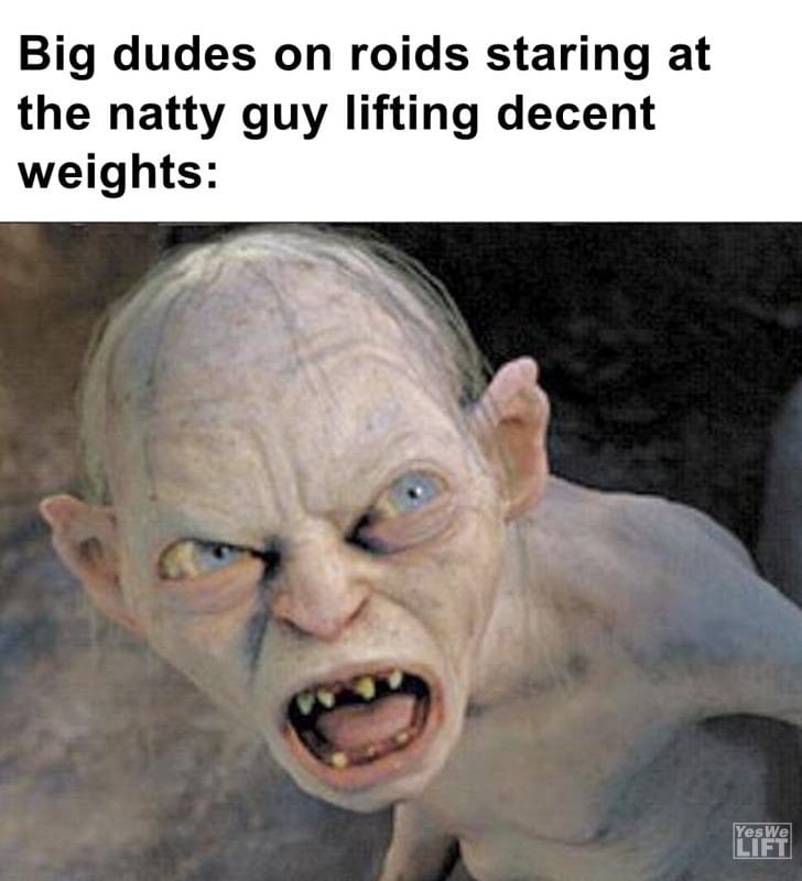 474 - Big Dudes On Roids Staring At The Natty Guy Lifting Decent Weights