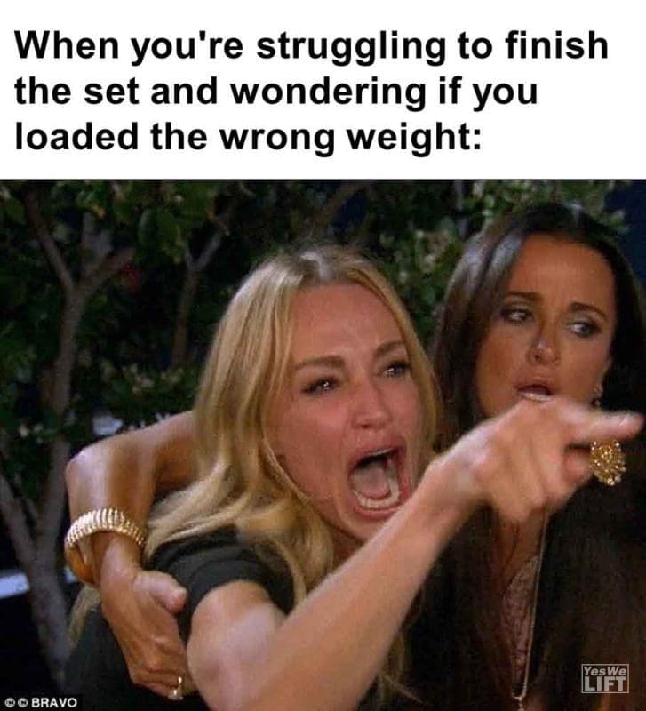 479 - When You're Struggling To Finish The Set And Wondering If You Loaded The Wrong Weight