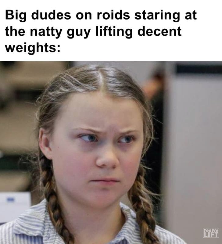 490 - Big Dudes On Roids Staring At The Natty Guy Lifting Decent Weights