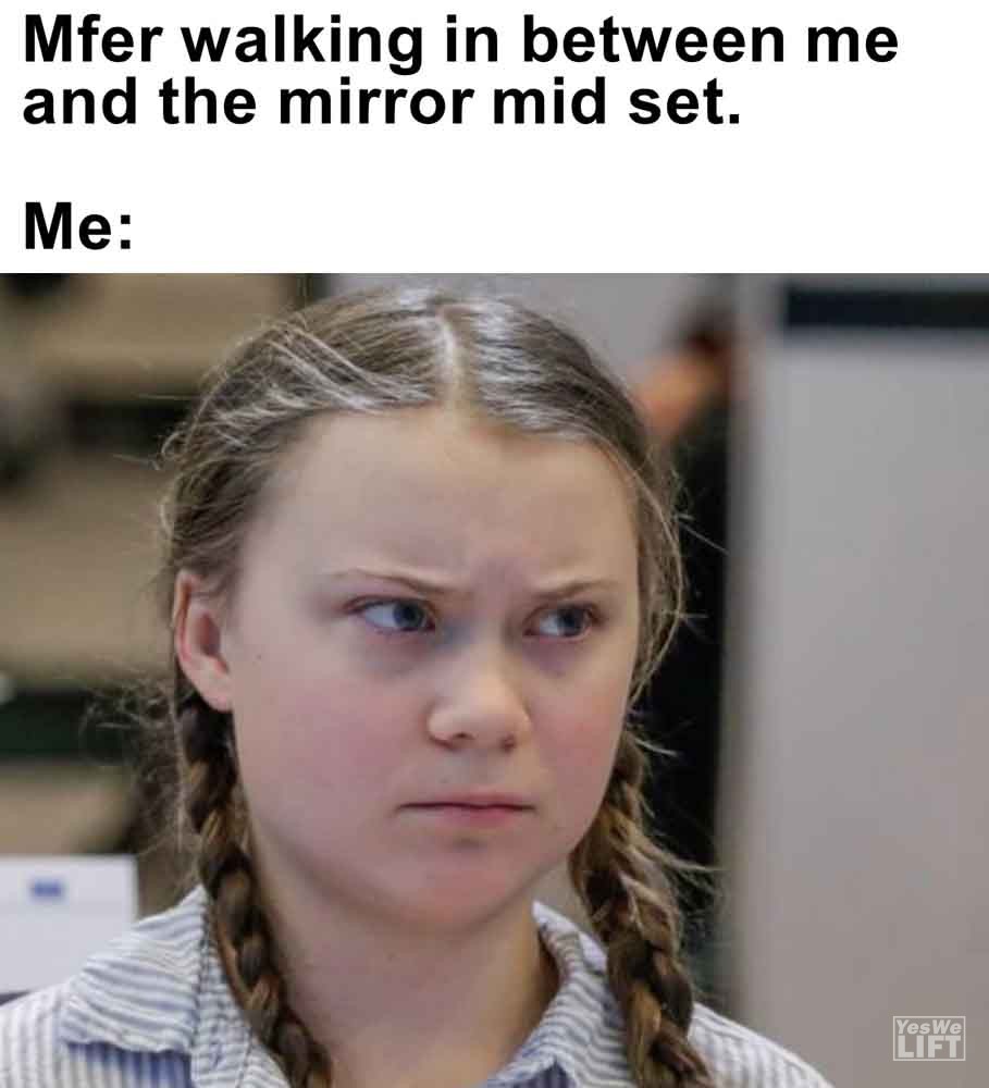 490 - Mfer Walking In Between Me And The Mirror Mid Set. Me