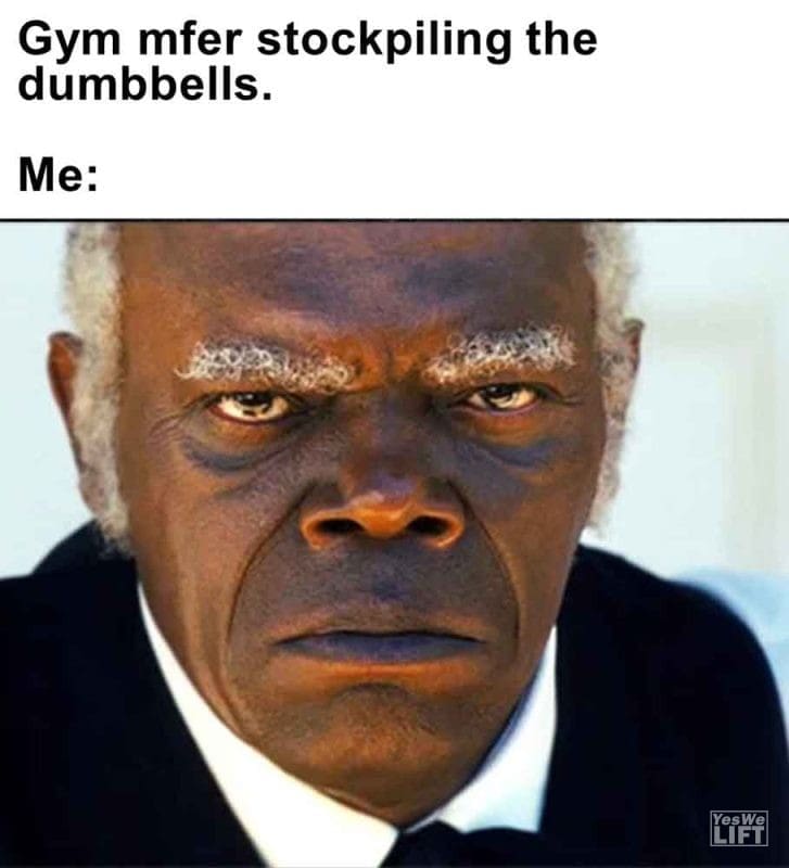 491 - Gym Mfer Stockpiling The Dumbbells. Me