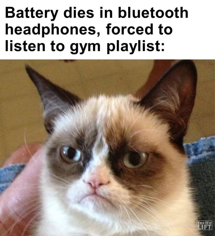 500 - Battery Dies In Bluetooth Headphones, Forced To Listen To Gym Playlist