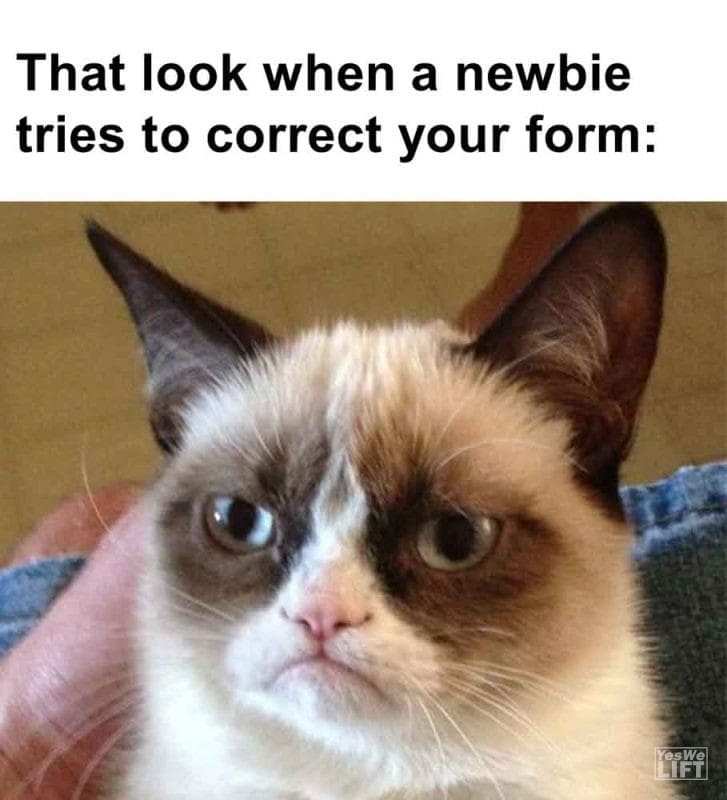 500 - That Look When A Newbie Tries To Correct Your Form