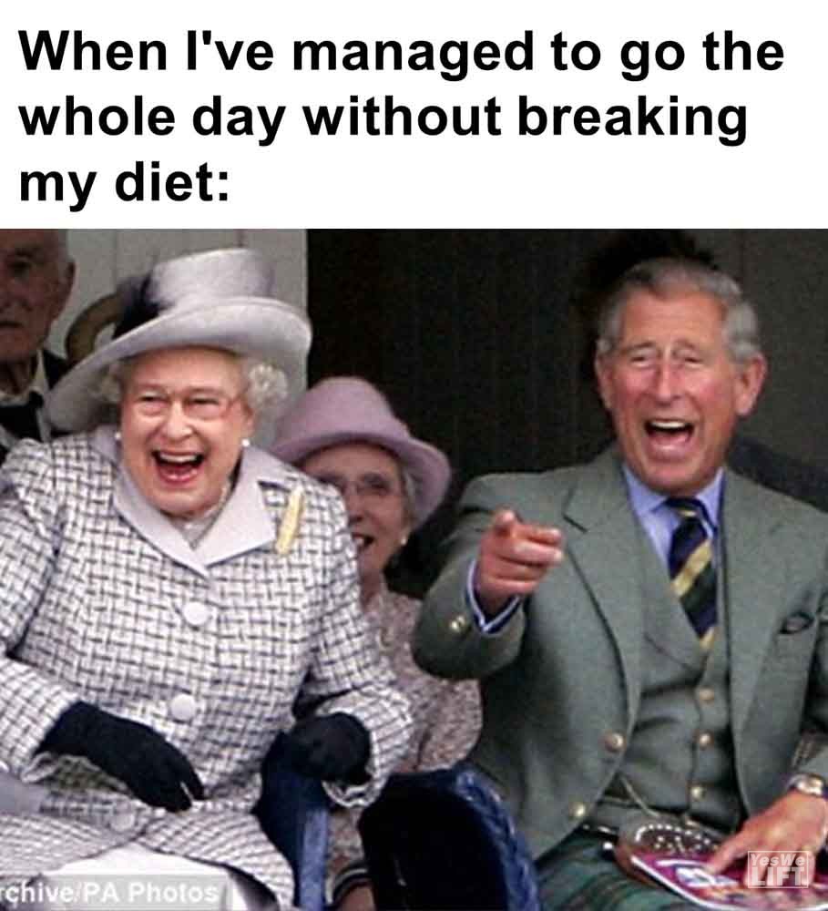 520   When I've Managed To Go The Whole Day Without Breaking My Diet