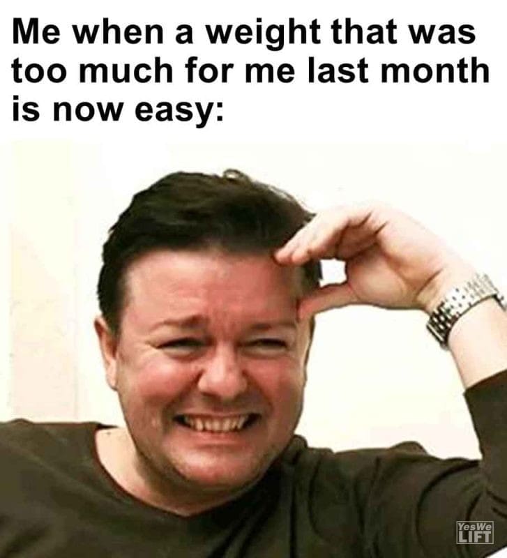 528 - Me When A Weight That Was Too Much For Me Last Month Is Now Easy