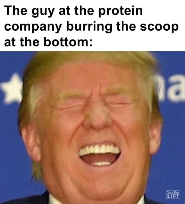 530 - The Guy At The Protein Company Burring The Scoop At The Bottom