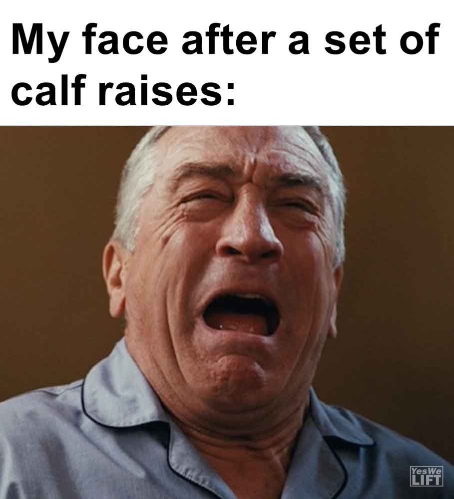 537 - My Face After A Set Of Calf Raises