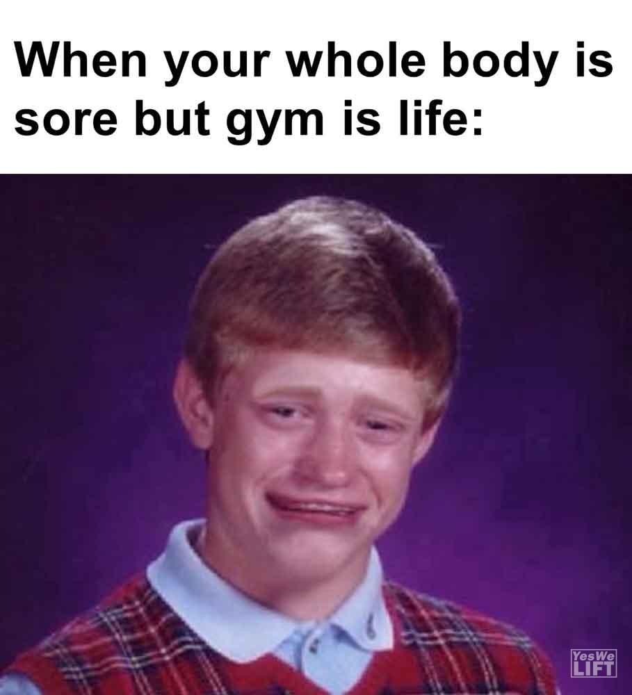 544   When Your Whole Body Is Sore But Gym Is Life