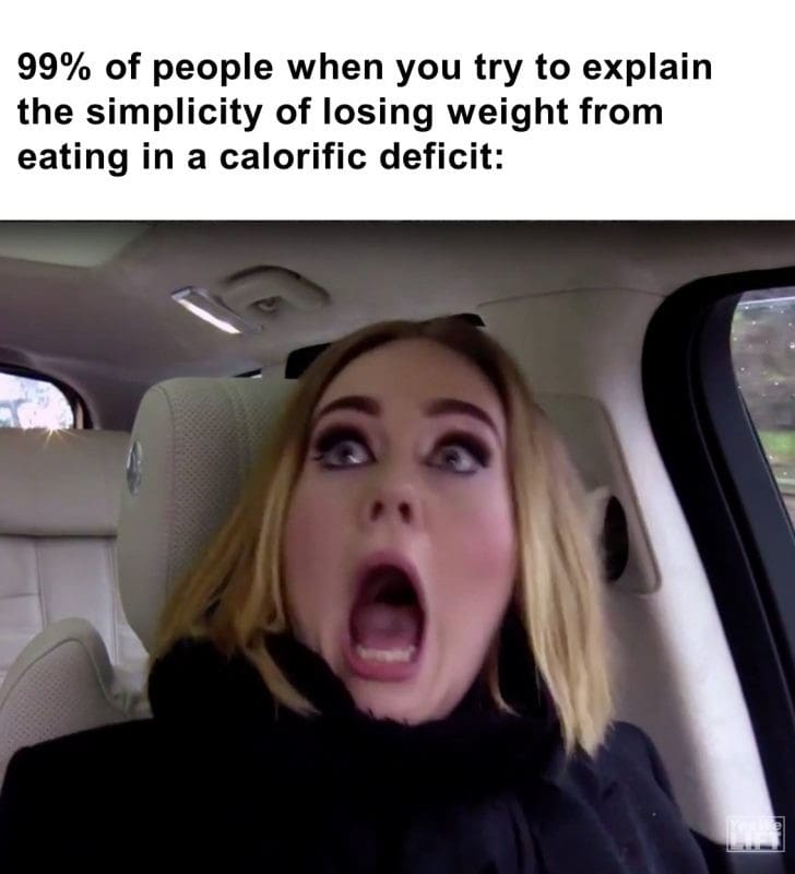555 - 99 Of People When You Try To Explain The Simplicity Of Losing Weight From Eating In A Calorific Deficit