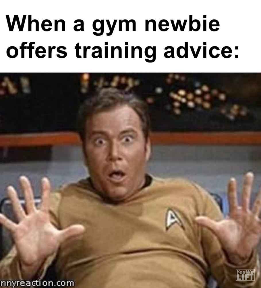 556   When A Gym Newbie Offers Training Advice