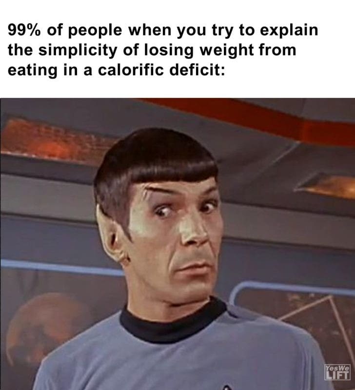 559 - 99 Of People When You Try To Explain The Simplicity Of Losing Weight From Eating In A Calorific Deficit