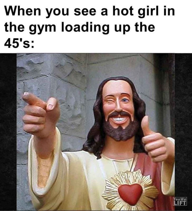 567 - When You See A Hot Girl In The Gym Loading Up The 45's