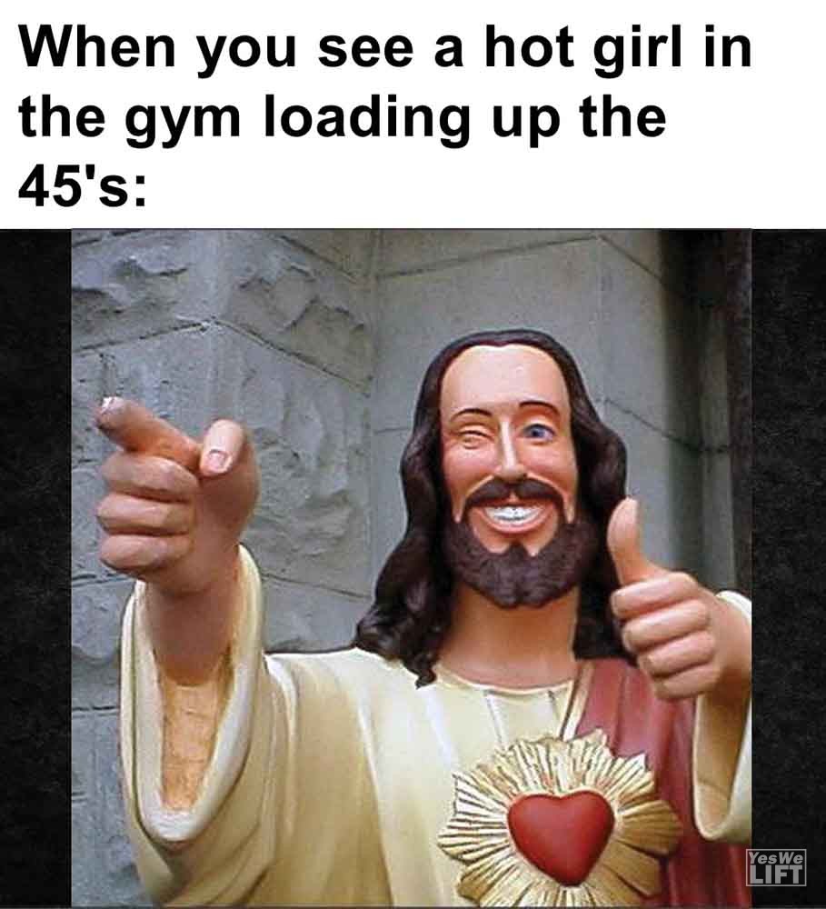 567   When You See A Hot Girl In The Gym Loading Up The 45's