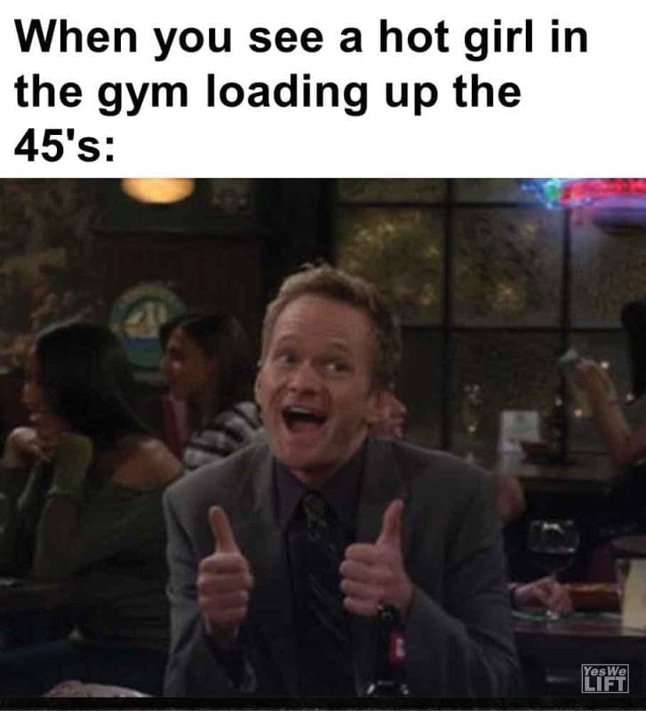 570 - When You See A Hot Girl In The Gym Loading Up The 45's