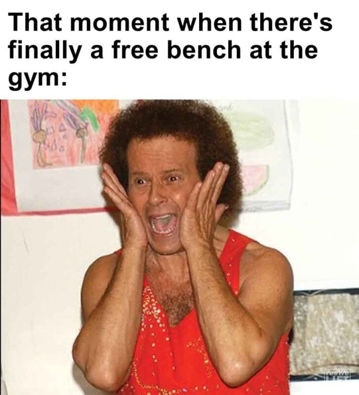 574   That Moment When There's Finally A Free Bench At The Gym