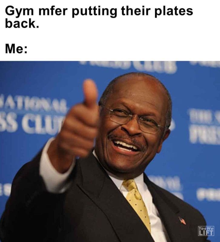 585 - Gym Mfer Putting Their Plates Back. Me