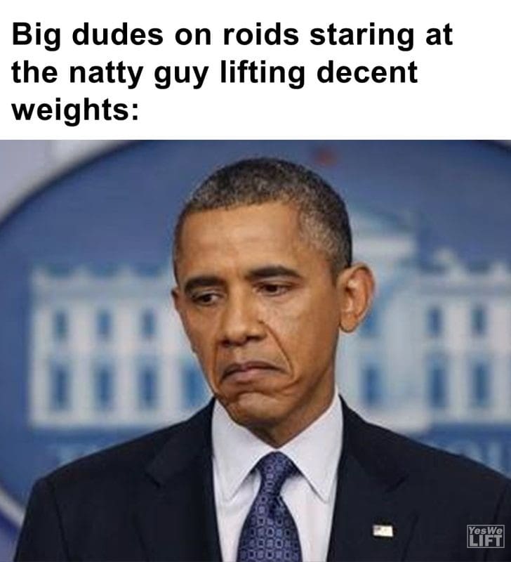 591 - Big Dudes On Roids Staring At The Natty Guy Lifting Decent Weights