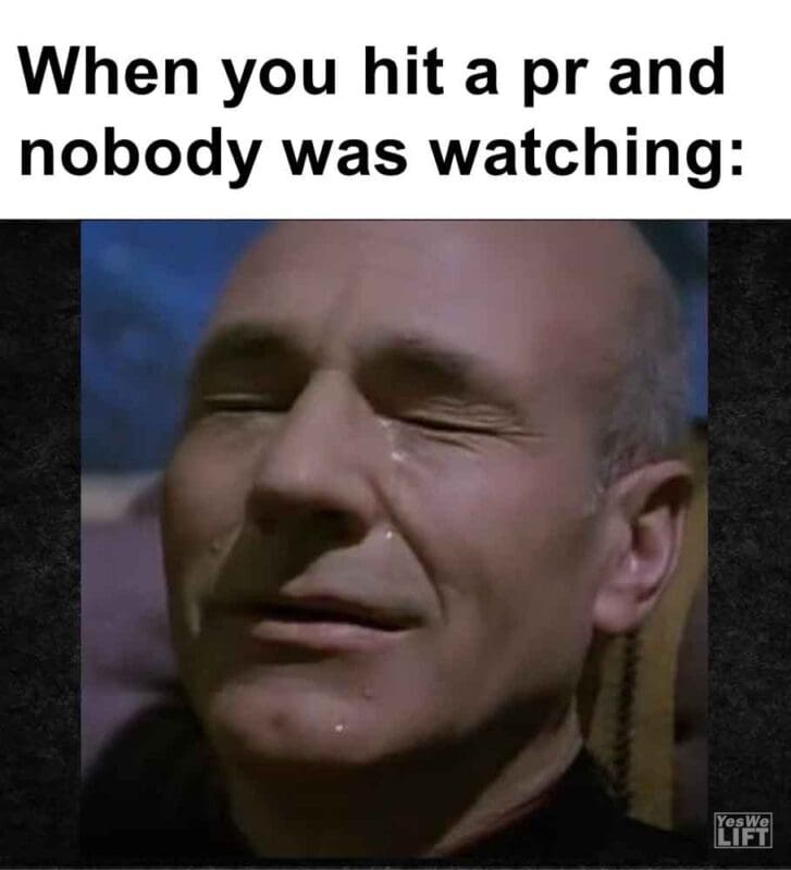 592   When You Hit A Pr And Nobody Was Watching