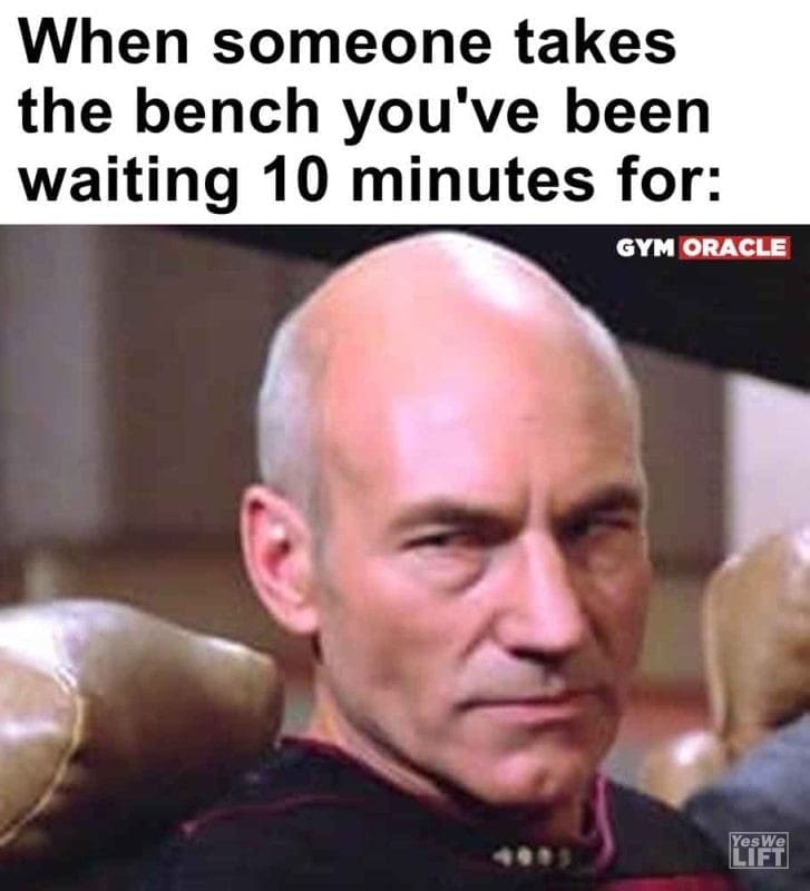 599 - When Someone Takes The Bench You've Been Waiting 10 Minutes For