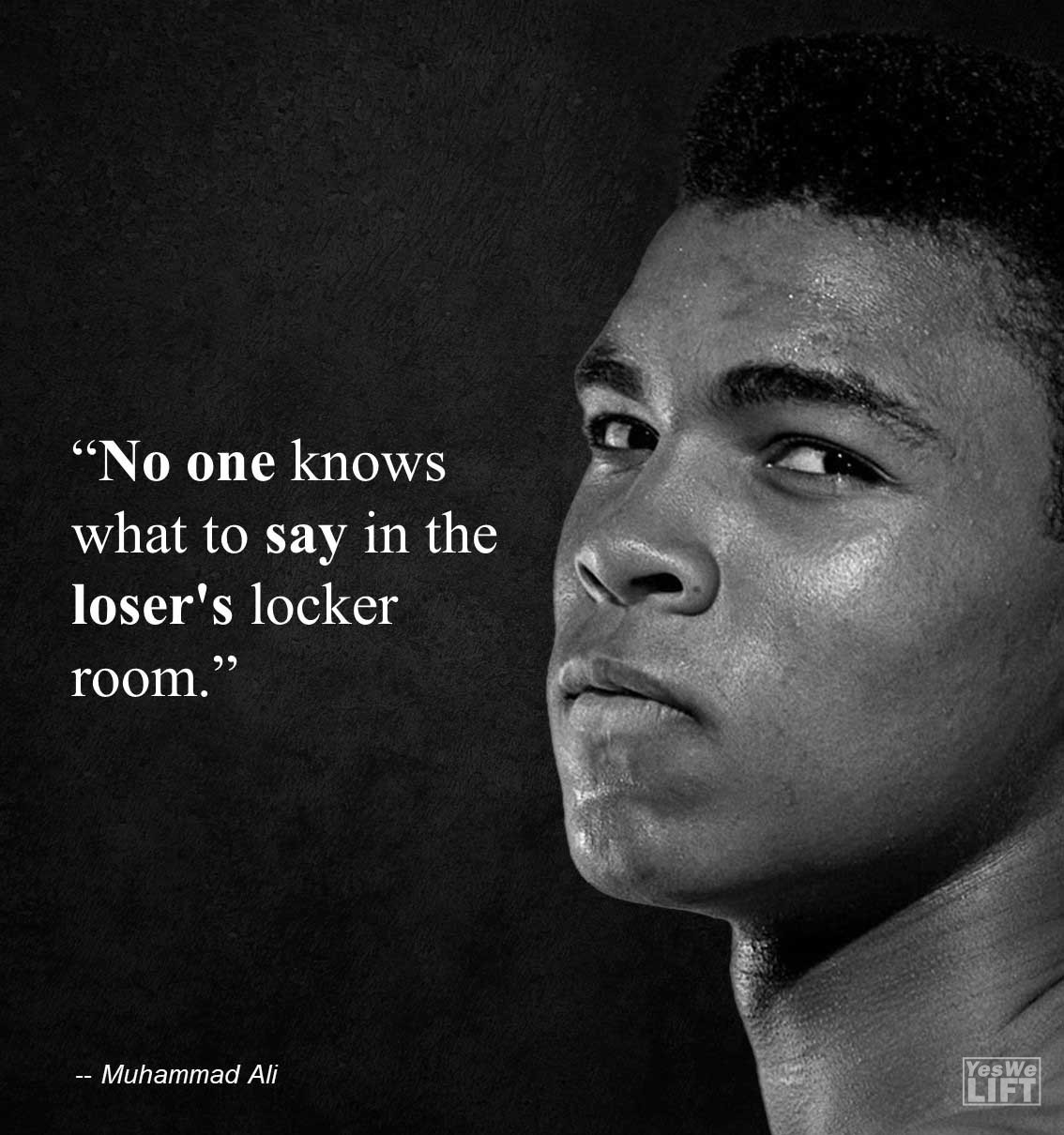 Muhammad Ali   No One Knows What To Say In The Loser's Locker Room