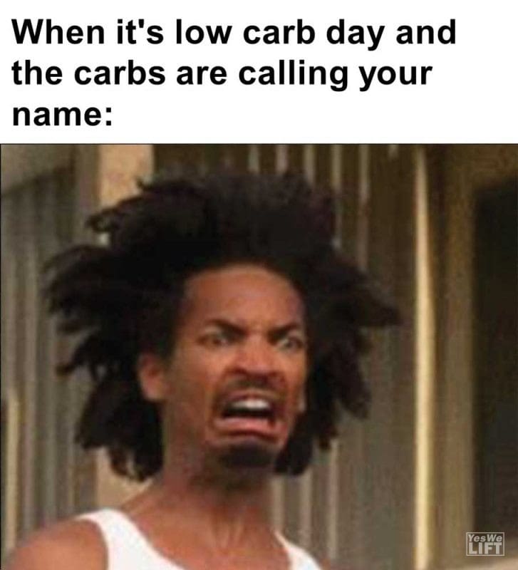 When It's Low Carb Day And The Carbs Are Calling Your Name