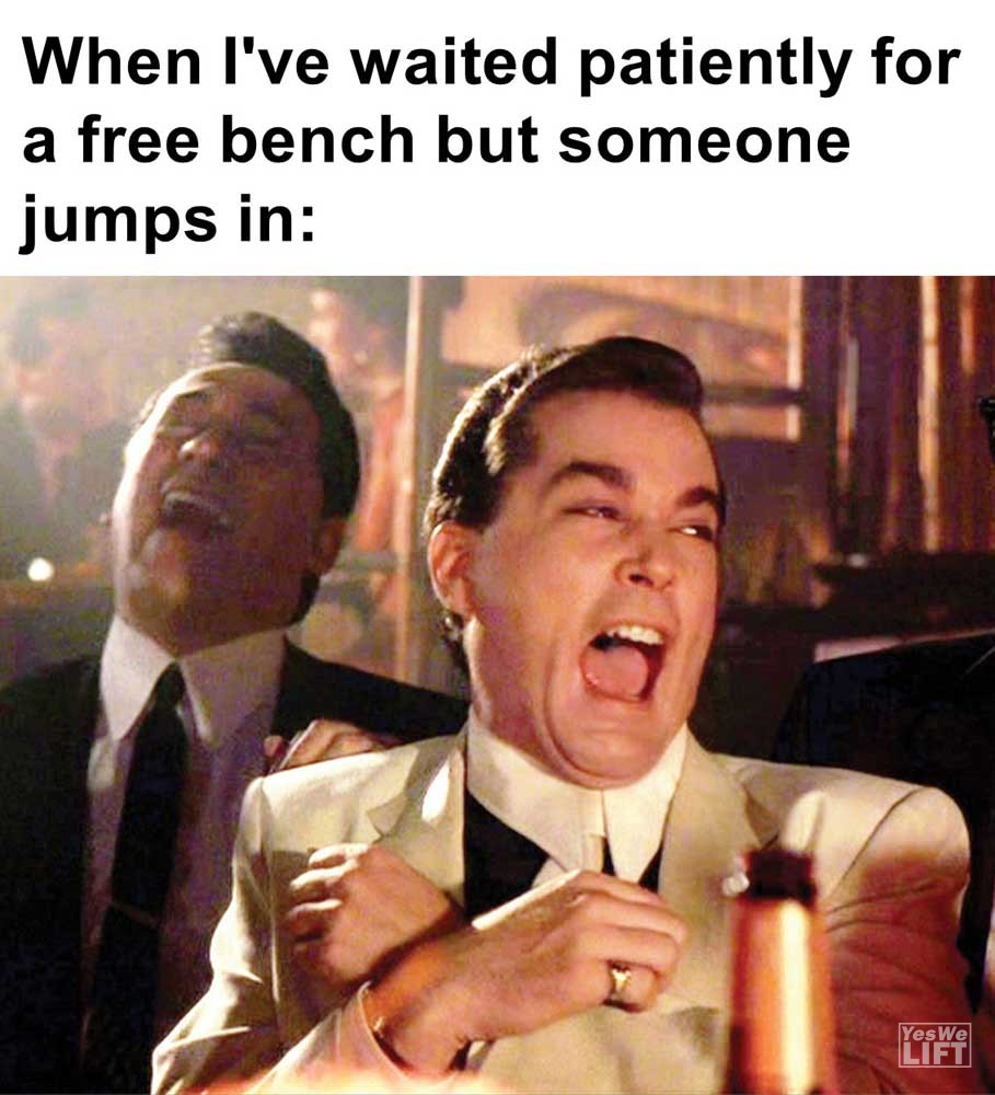 When I've Waited Patiently For A Free Bench But Someone Jumps In