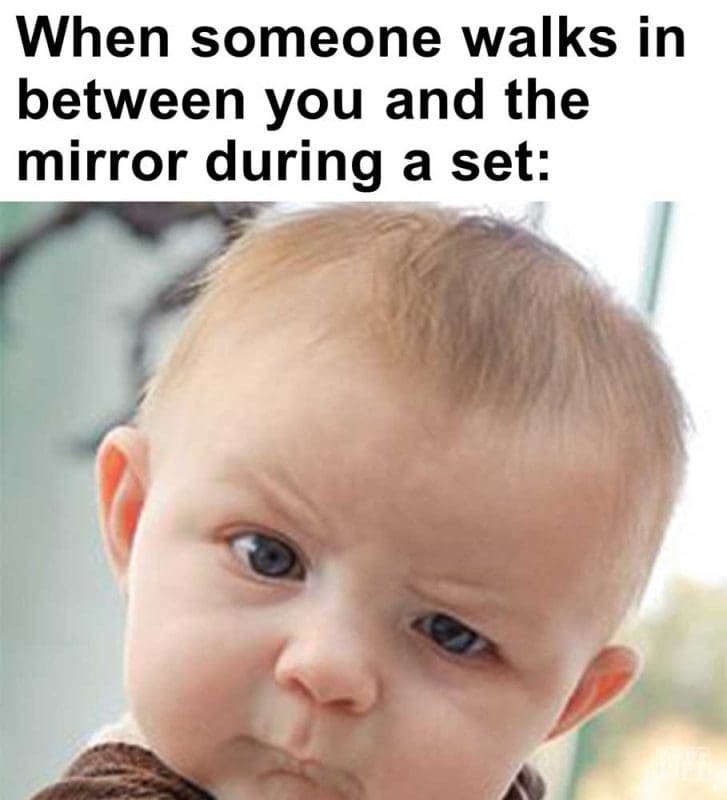 When Someone Walks In Between You And The Mirror During A Set