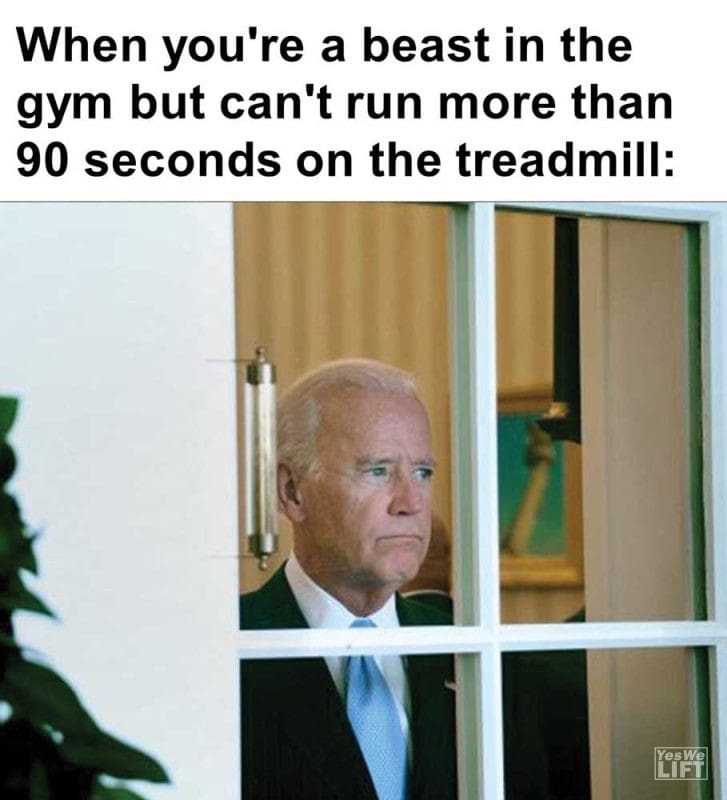 When You're A Beast In The Gym But Can't Run More Than Seconds On The Treadmill