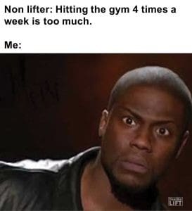 Non Lifter Hitting The Gym Times A Week Is Too Much Me