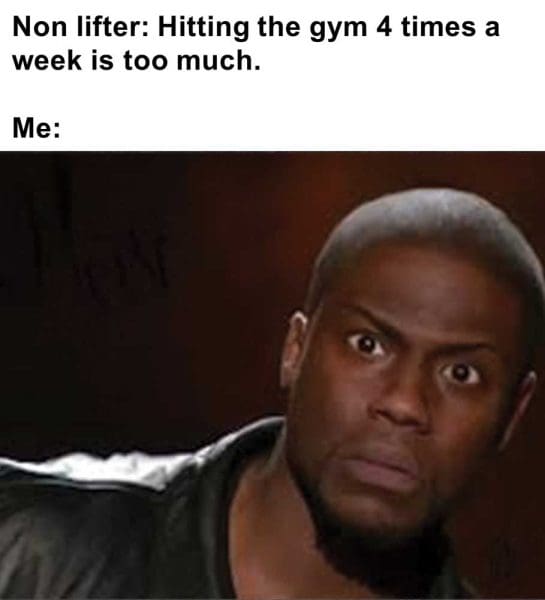 Non Lifter Hitting The Gym Times A Week Is Too Much Me