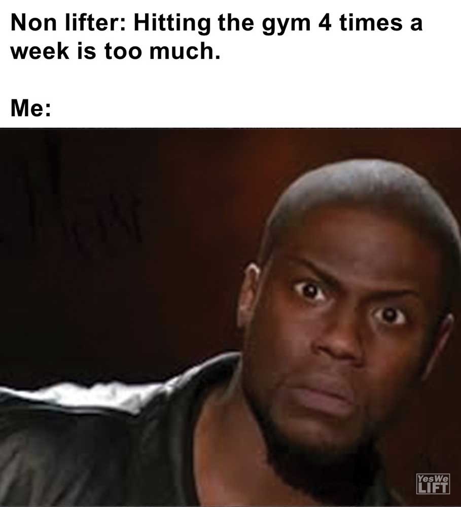 Non Lifter Hitting The Gym Times A Week Is Too Much Me