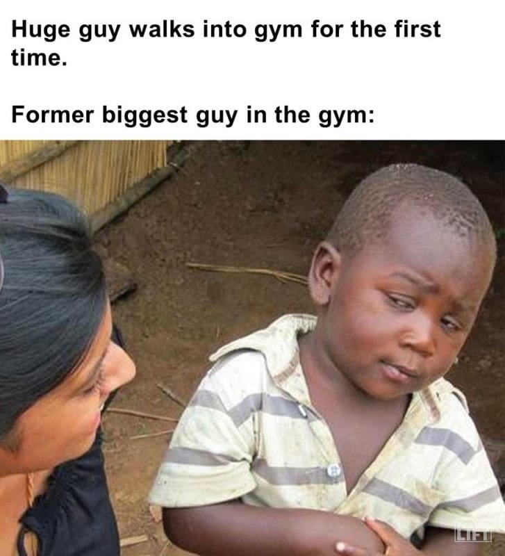 Huge Guy Walks Into Gym For The First Time Former Biggest Guy In The Gym