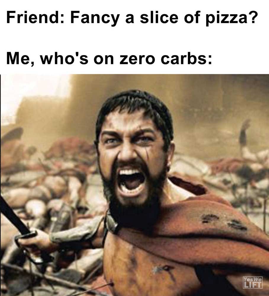 Friend Fancy A Slice Of Pizza Me Who's On Zero Carbs