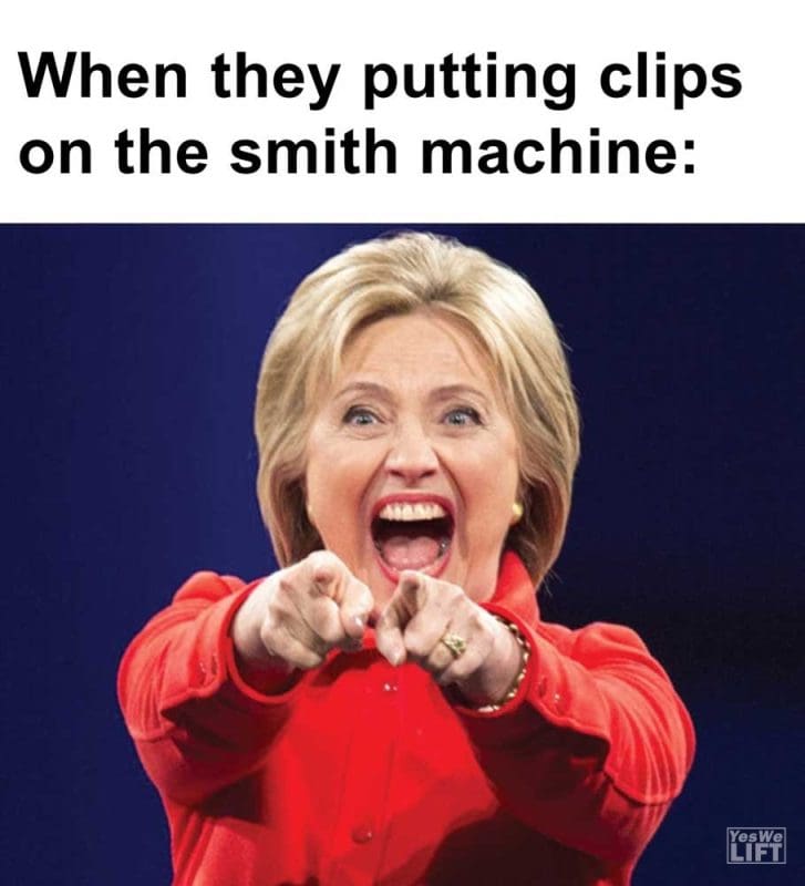 When They Putting Clips On The Smith Machine