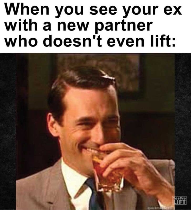When You See Your Ex With A New Partner Who Doesn't Even Lift