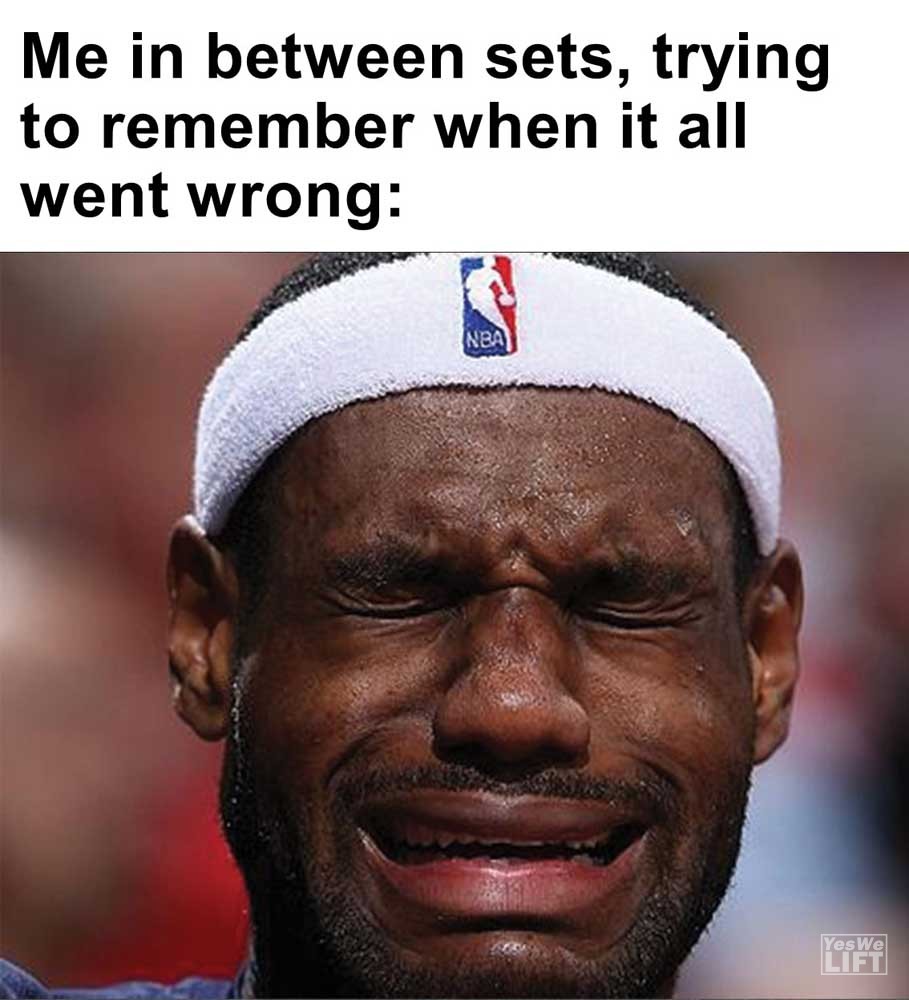 Me In Between Sets Trying To Remember When It All Went Wrong