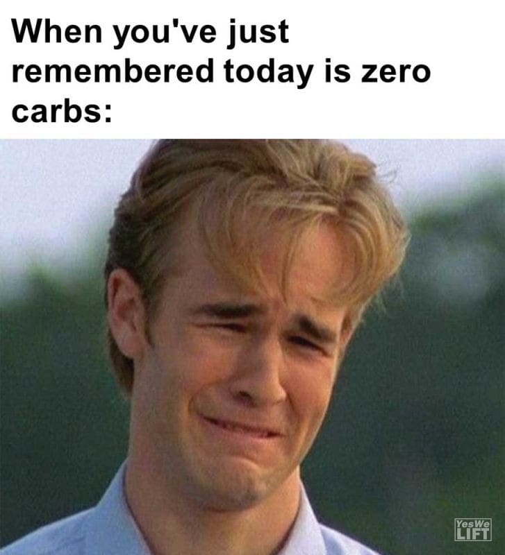 When You've Just Remembered Today Is Zero Carbs