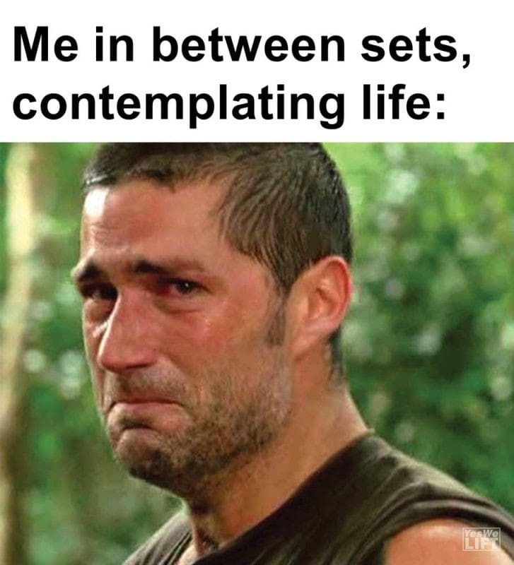 Me In Between Sets Contemplating Life