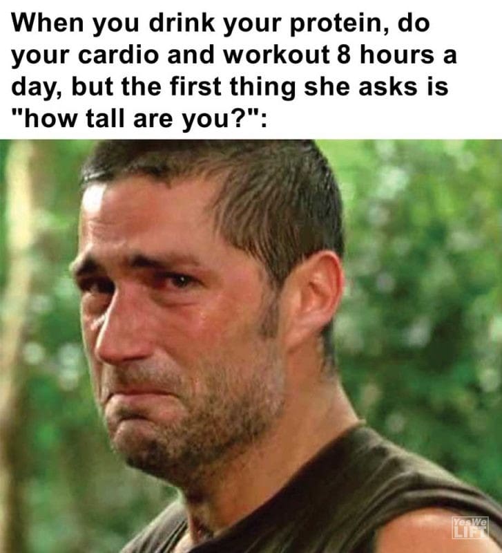When You Drink Your Protein Do Your Cardio And Workout Hours A Day But The First Thing She Asks Is