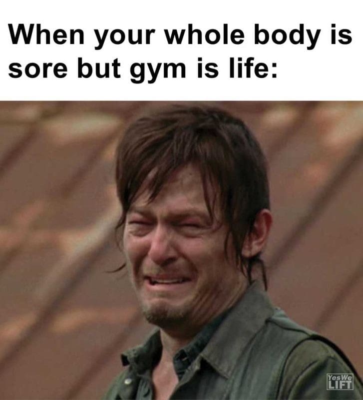 When Your Whole Body Is Sore But Gym Is Life