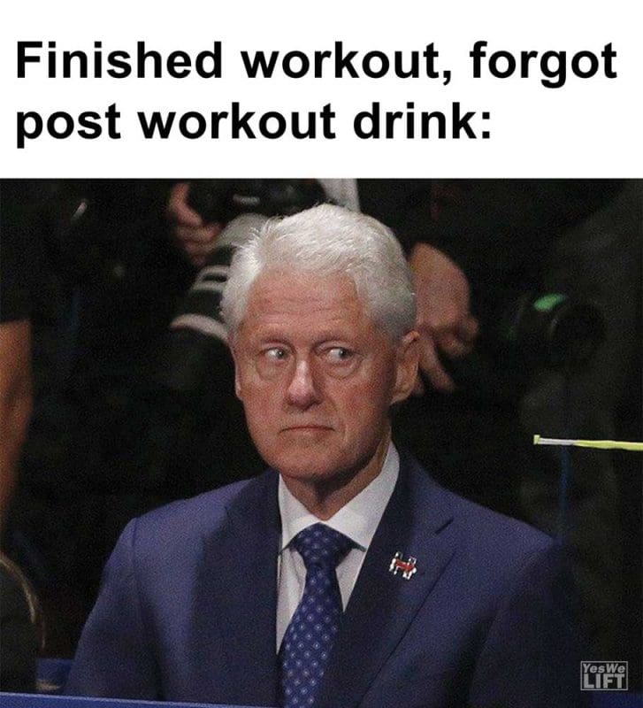 Finished Workout Forgot Post Workout Drink