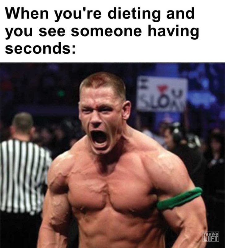 When You're Dieting And You See Someone Having Seconds