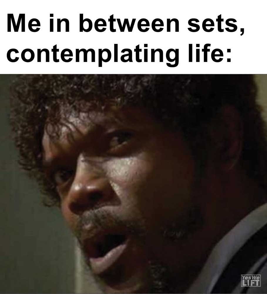 Me In Between Sets Contemplating Life