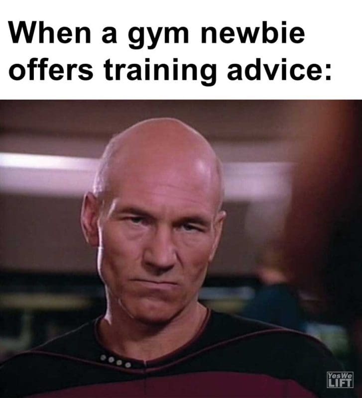 When A Gym Newbie Offers Training Advice