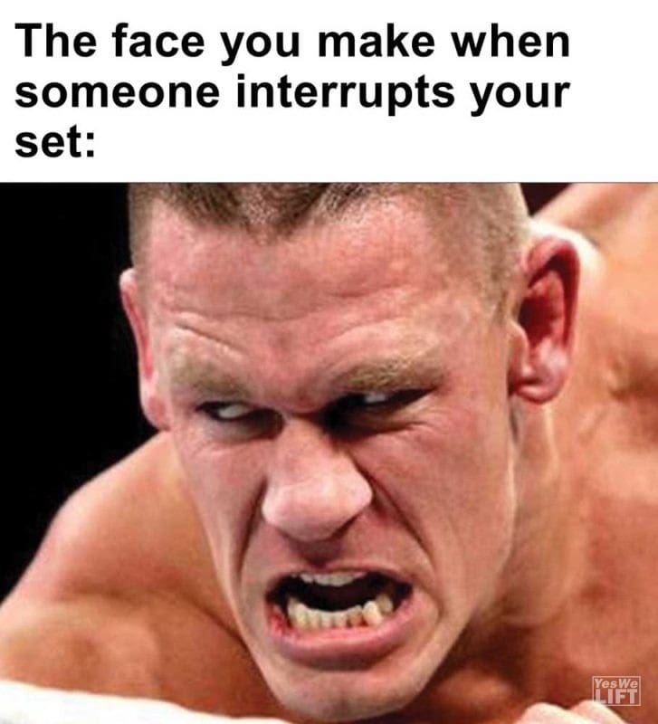 The Face You Make When Someone Interrupts Your Set