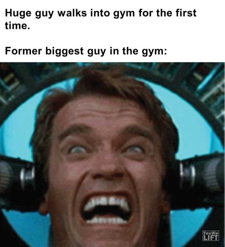 Huge Guy Walks Into Gym For The First Time Former Biggest Guy In The Gym