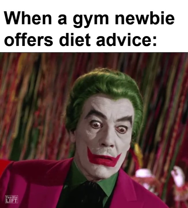 When A Gym Newbie Offers Diet Advice frame at ms